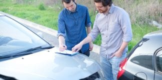 scene of car accident