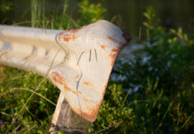 Torrey Pines DUI Driver Kills Two bent metal guardrail after DUI accident
