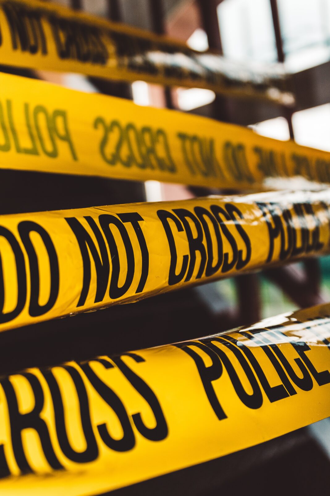 police-tape police tape depicted at scene of incident