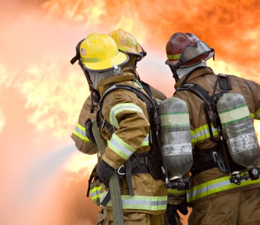 Valencia County Fire Kills One firefighters attempt to extinguish large flames