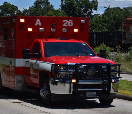 Richmond Motorcycle, Truck Crash Kills 1 ambulance arrives to scene of catastrophic accident