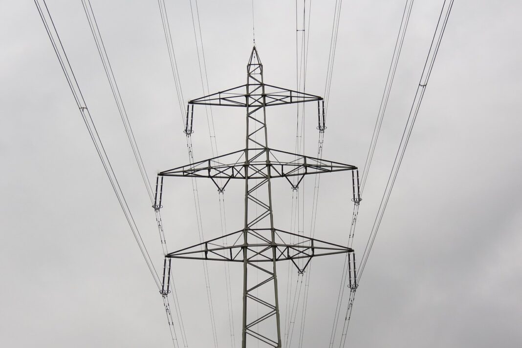 power-line large powerline depicted similar to that of crash